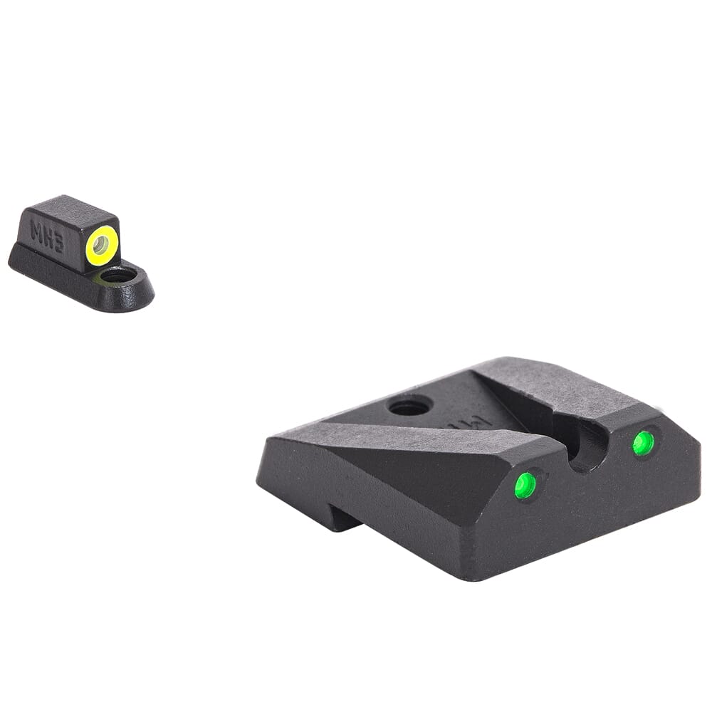 Meprolight Hyper-Bright CZ Shadow 2 Yellow Ring/Green Fixed Pistol Sight Set 477873121