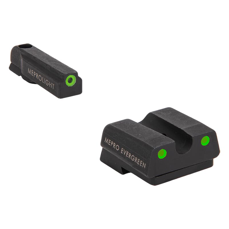 Meprolight Evergreen CZ P10 Green Ring/Green Pistol Sight Set 83200011