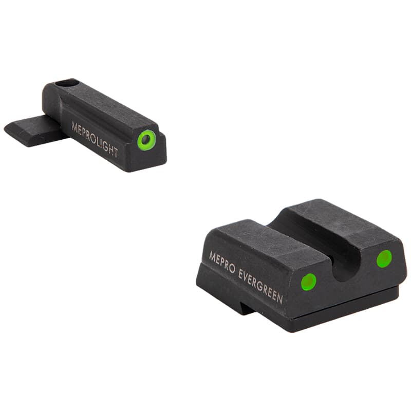 Meprolight Evergreen H&amp;K 45/P30/VP9/SFP9 (Not VP2020) Green Ring/Green Pistol Sight Set 83200051