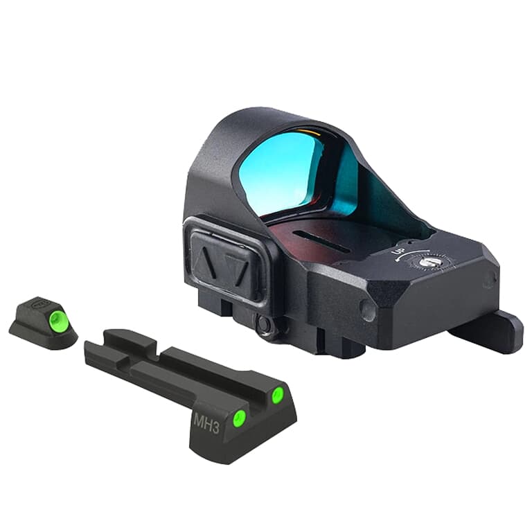 Meprolight microRDS CZ 75/85/SP01 Red Dot Sight Full Kit w/Backup Night Sight Set &amp; QD Adapter 88070501