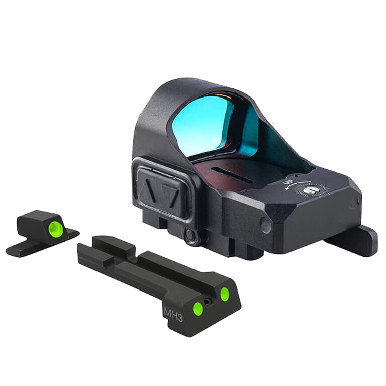 Meprolight microRDS IWI Masada Red Dot Sight Full Kit w/Backup Night Sight Set &amp; QD Adapter 88070503