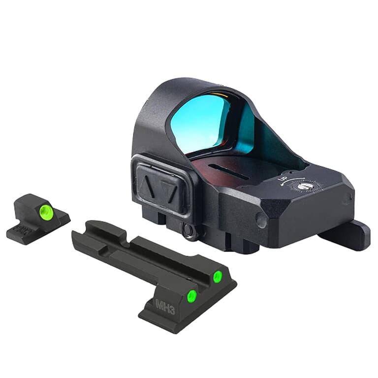 Meprolight microRDS S&amp;W M&amp;P Red Dot Sight Full Kit w/Backup Night Sight Set &amp; QD Adapter 88070504