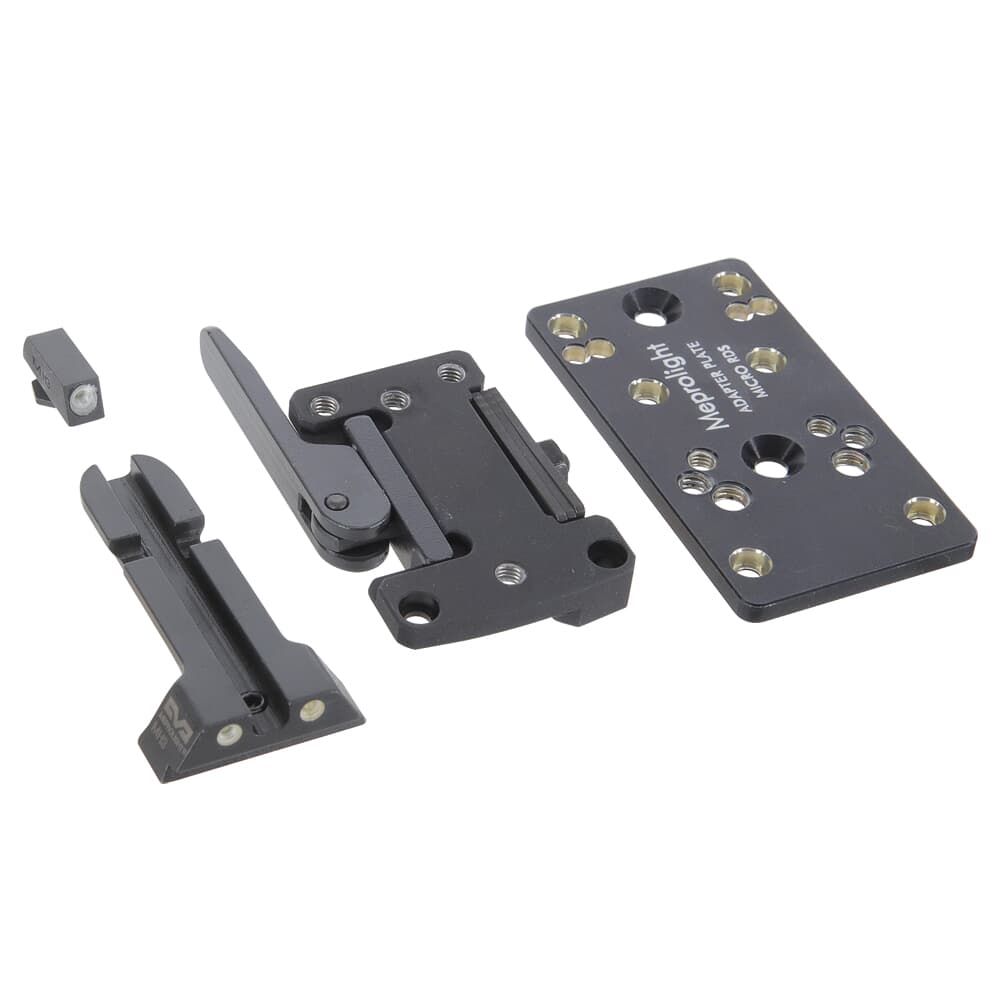 Meprolight microRDS Glock Adapter Kit w/Backup Night Sight Set, QD Adapter & Optics Adapter Plate 88071500