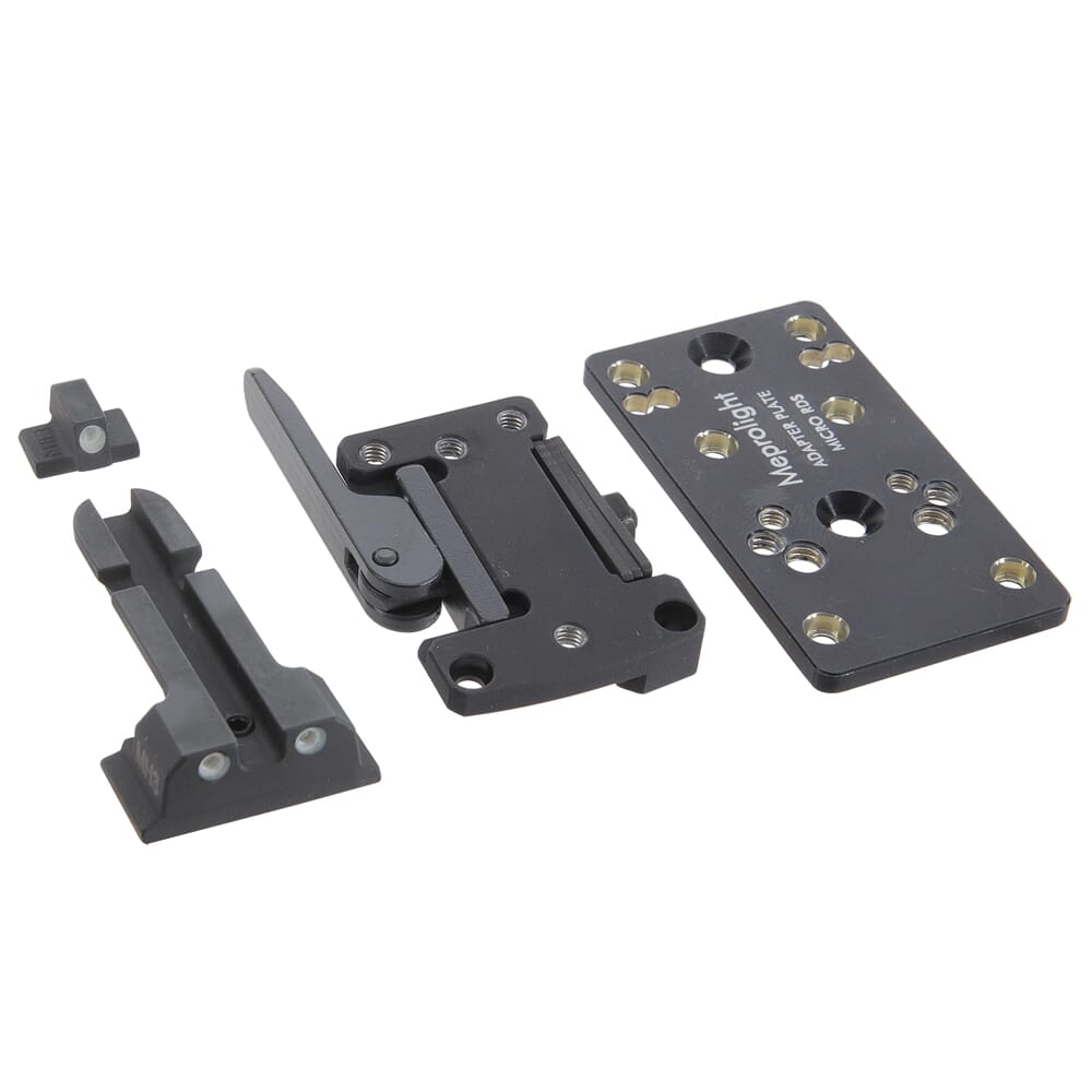 Meprolight microRDS S&W M&P Adapter Kit w/Backup Night Sight Set, QD Adapter & Optics Adapter Plate 88071504