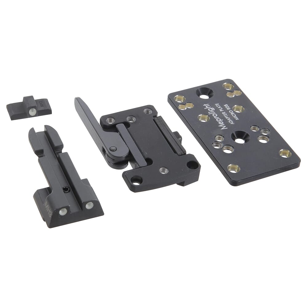 Meprolight microRDS H&K 45/45C/P30/VP9/SFP9 Adapter Kit w/Backup Night Sight Set, QD Adapter & Optics Adapter Plate 88071505