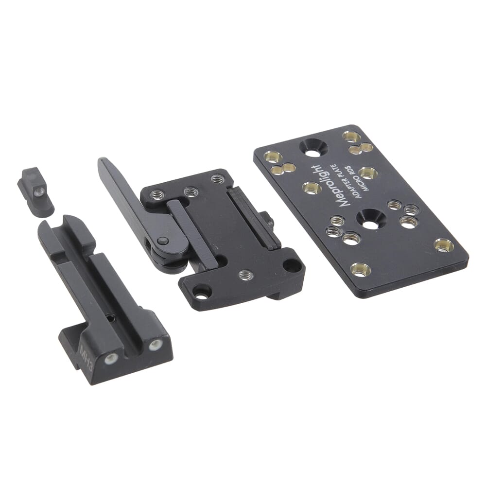 Meprolight microRDS CZ Shadow 1/2 Adapter Kit w/Backup Night Sight Set, QD Adapter & Optics Adapter Plate 88071509