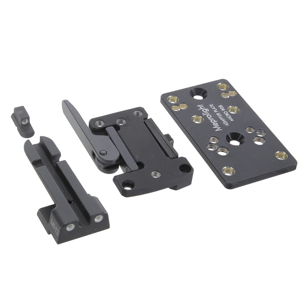 Meprolight microRDS CZ Shadow 1/2 Adapter Kit w/Backup Night Sight Set, QD Adapter &amp; Optics Adapter Plate 88071509