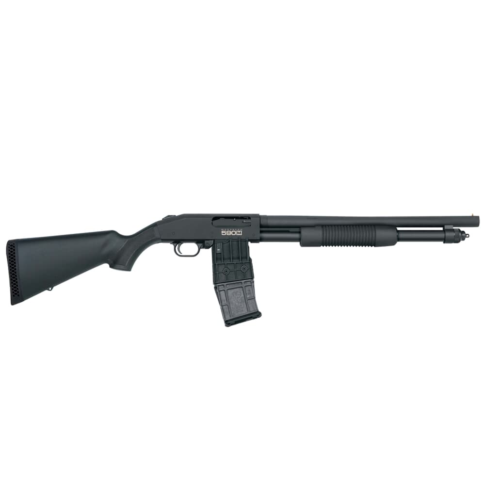 Mossberg 590M Mag-Fed Tactical 12ga 18.5&quot; Bbl 10+1 Black Shotgun 50205