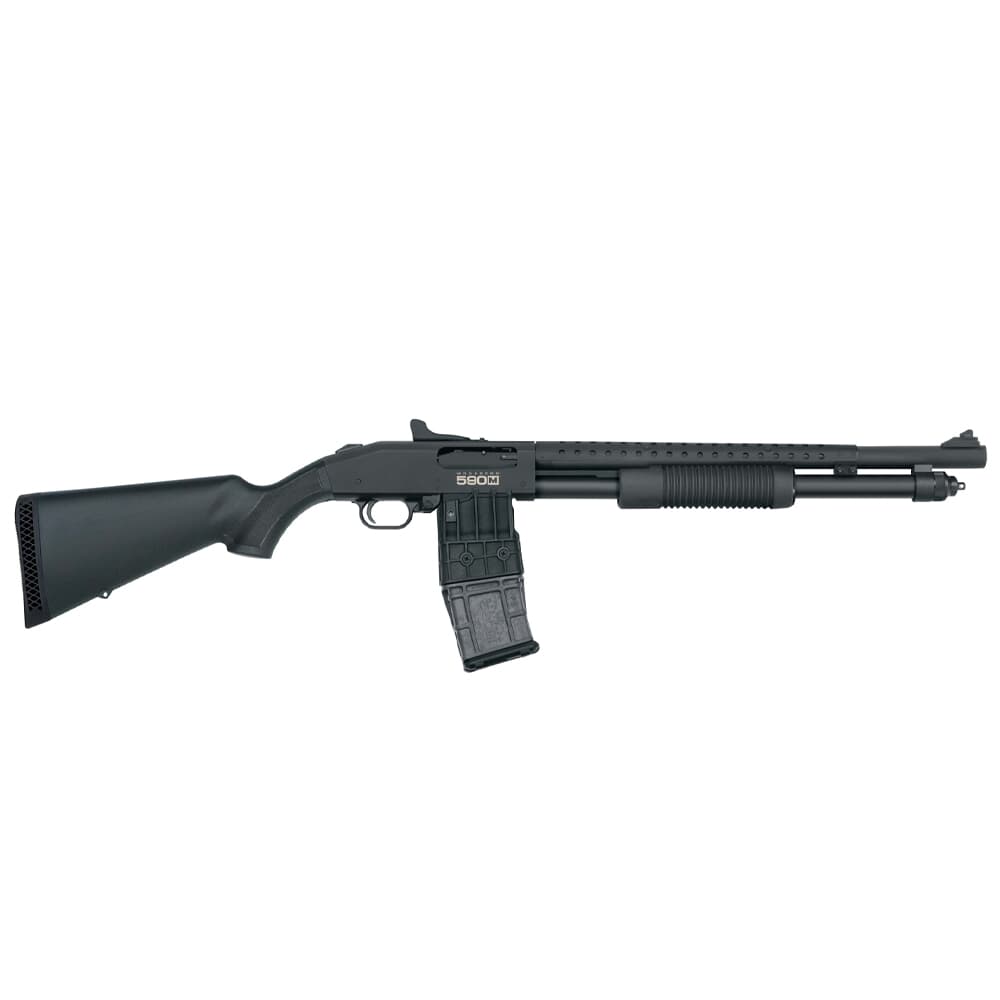 Mossberg 590M Mag-Fed Tactical 12ga 18.5&quot; Bbl 10+1 Black Shotgun 50206
