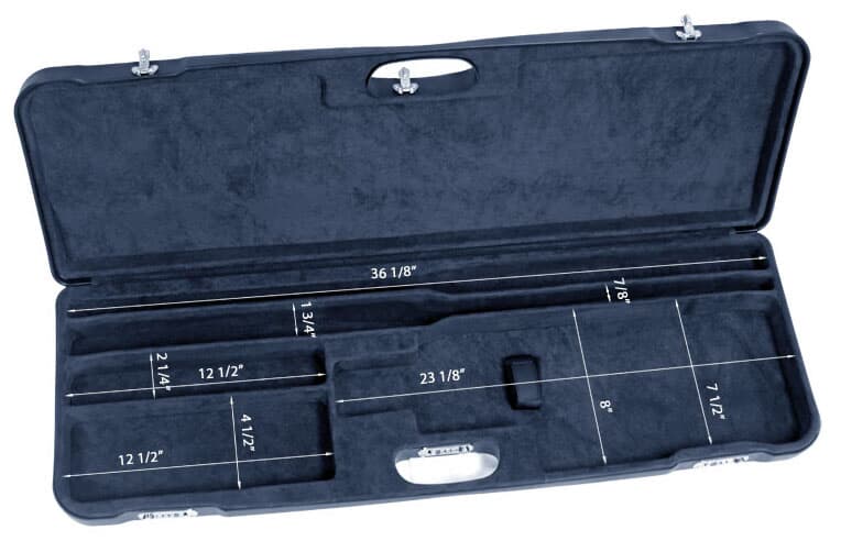 Negrini One Shotgun Two Barrels 36.5&quot; Case Blue/Blue 1653LR/5038