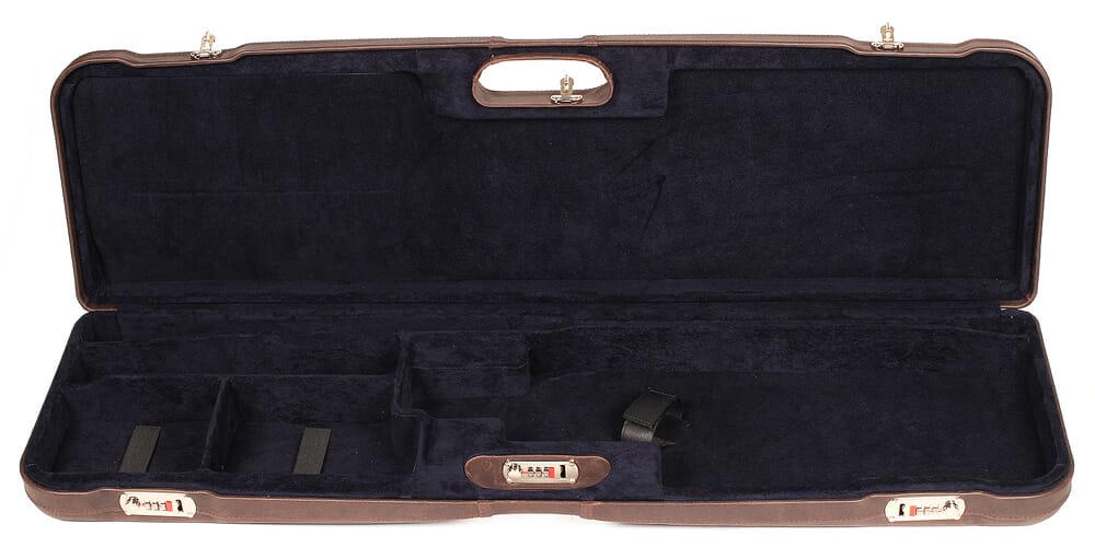 Negrini One Shotgun 36" Case Brown Leather/Bordeaux 1657PL