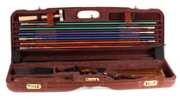 Negrini One Gun Skeet High Rib with Forend Off Caoba Brown Leather Black 1659PL-TUBE/5246