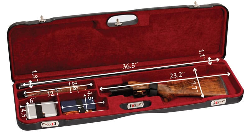 Negrini One Shotgun 36" High Rib Case Black/Bordeaux 1657LR/5163