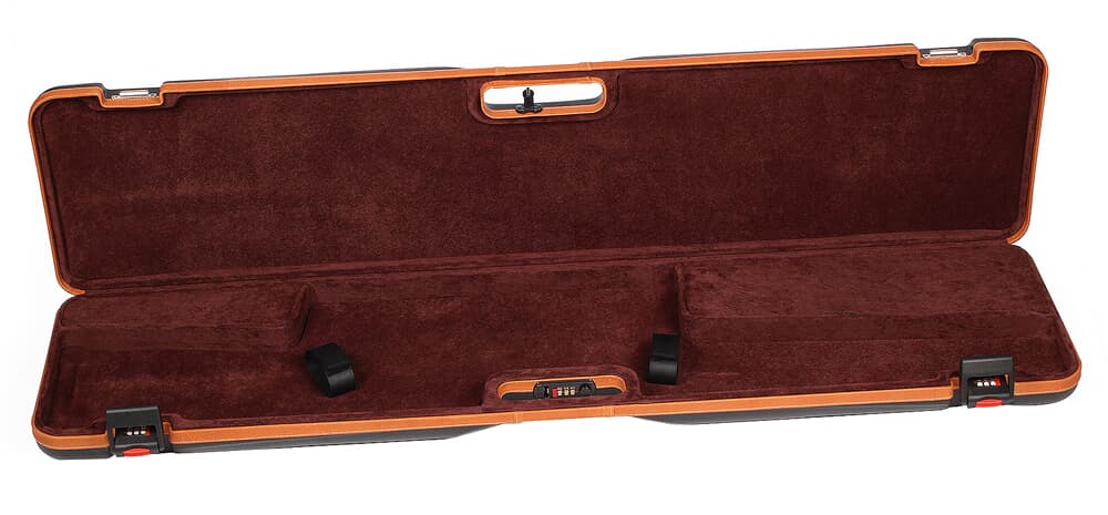 Negrini Scoped Bolt Acmon Rifle Case Black/Cognac Brown Interior 1619LX/5287