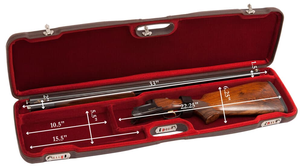 Negrini One Shotgun 32.75" Brown/Red 1602PL/4708
