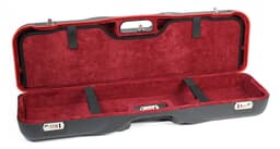 Negrini One Gun - for Sporting and Hunting + 1 CU/FT of Luggage up to 34-5/8". Black with Burgundy interior. 1646LR-LUG/5290