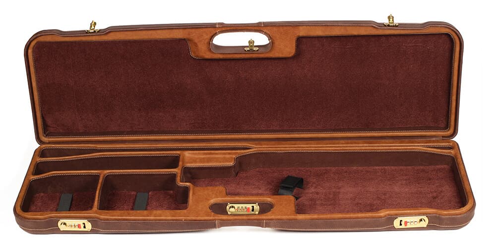 Negrini One Gun High Rib Trap and Sporting Barrel Vertical with Forend Off Brown Leather Variation 1657PPL/5193