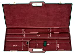Negrini One Shotgun Two Barrels 36.5" Case Black/Bordeaux 1628/4748