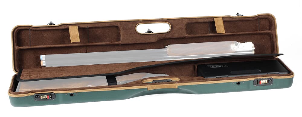 Negrini Compact Unicase Travel Green/Tan Brown Interior Case 16406LX-UNI/5591