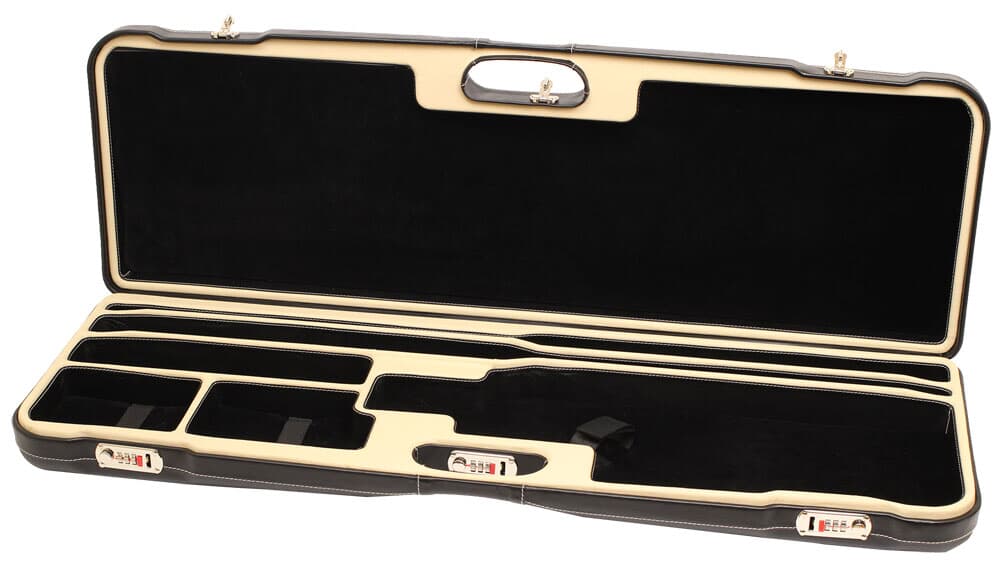 Negrini One Shotgun Two Bbl 36.5&quot; Black Leather &amp; Creme/Black 1653PPL