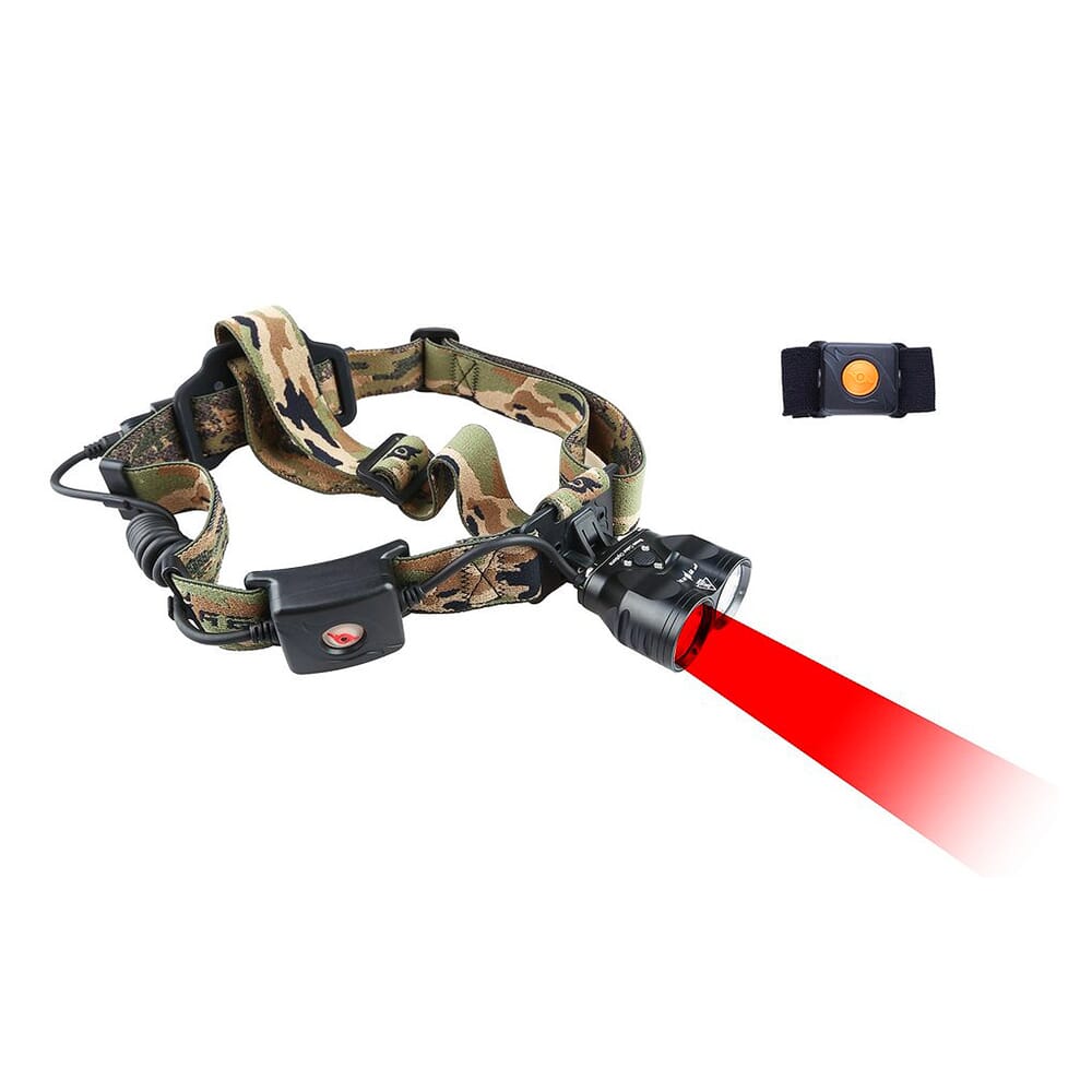 Night Eyes Red/White Wireless Remote Dual Color Beam Headlamp Kit HL55-R/W