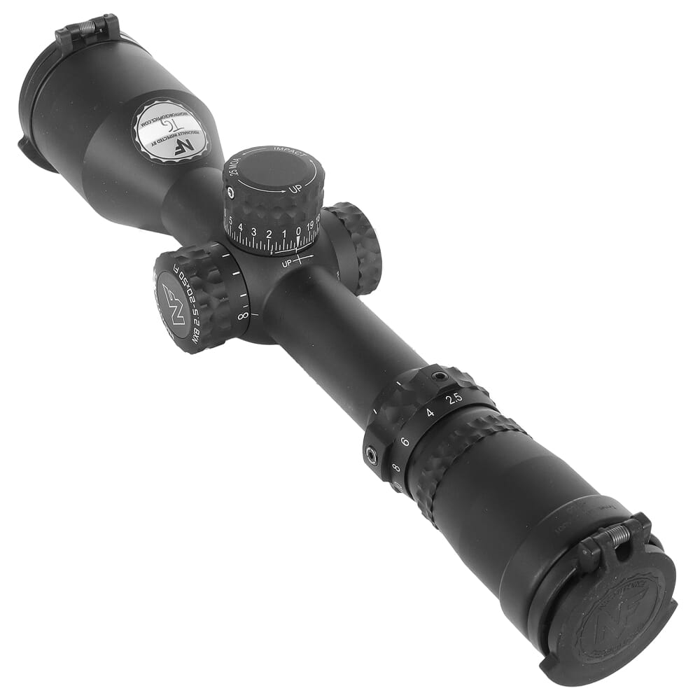 Nightforce NX8 2.5-20x50mm F1 .25 MOA Illum PTL MOA-XT Black Riflescope C651