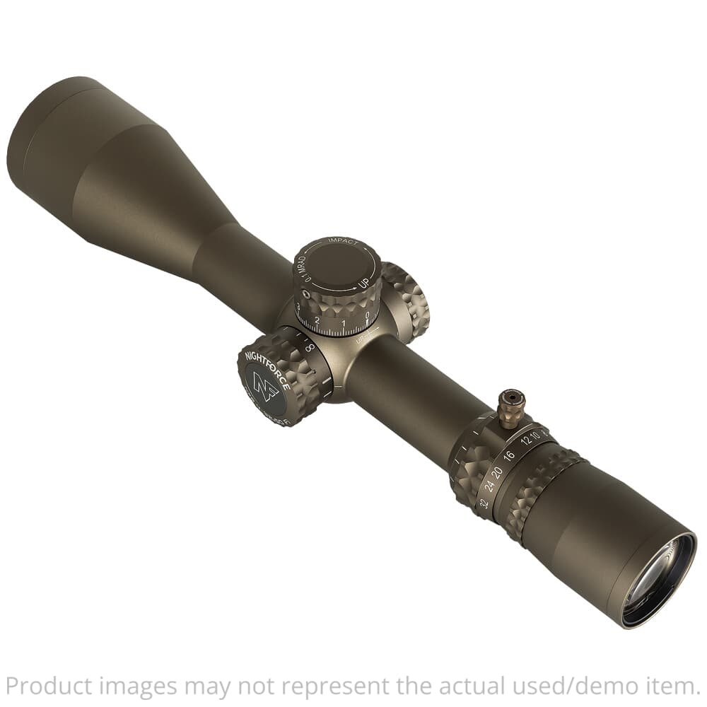 OPEN BOX DEMO Nightforce NX8 4-32x50mm F1 ZeroStop .1 MRAD DigIllum PTL TReMoR3 Dark Earth Riflescope C666 - Excellent Condition USED9743