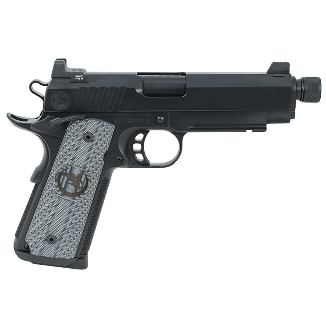 Nighthawk 4.25? Threaded Barrel, Tri-Cut Top With Custom Cocking Serrations, Tritium Tall Suppressor Sights, Black Out Finish. (Also Available In 9mm) MPN NH-Silent Hawk .45ACP