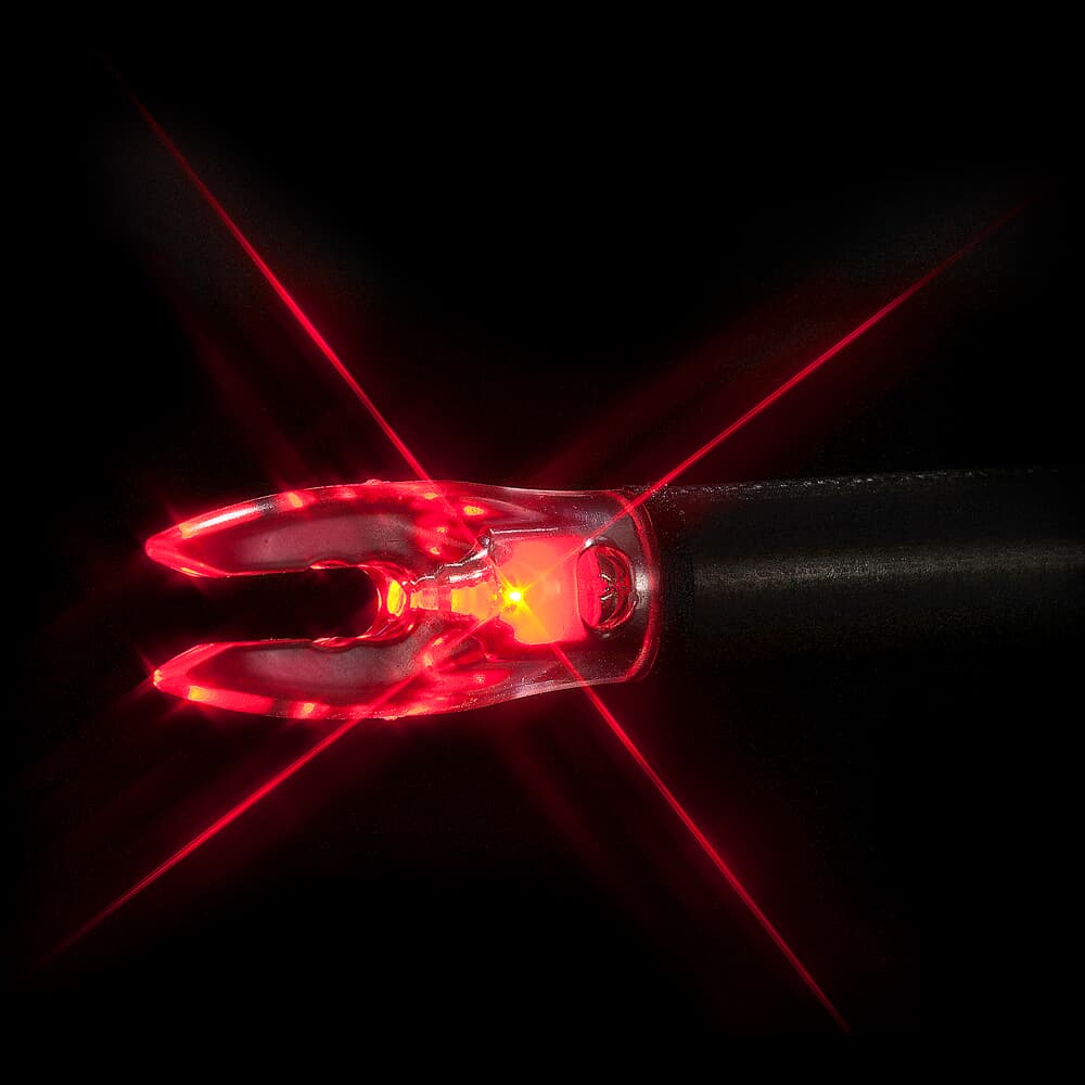 Nockturnal FIT Universal Red Lighted Nock 3pk NT-302