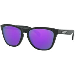 Oakley Frogskins Matte Black w/Violet Iridium Lenses 24-298