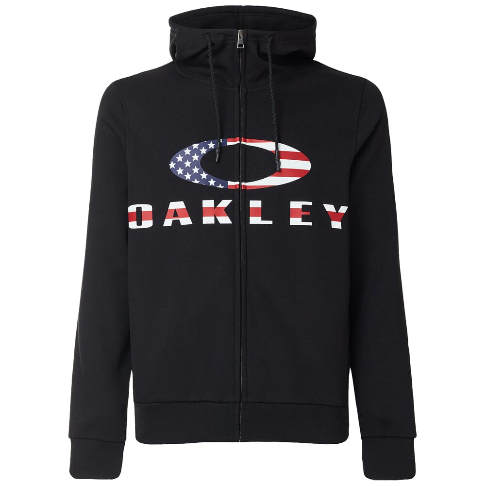 Oakley Bark FZ Hoodie Black/American Flag 461643-01V