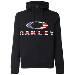 Oakley Bark FZ Hoodie Black/American Flag M 461643-01VM