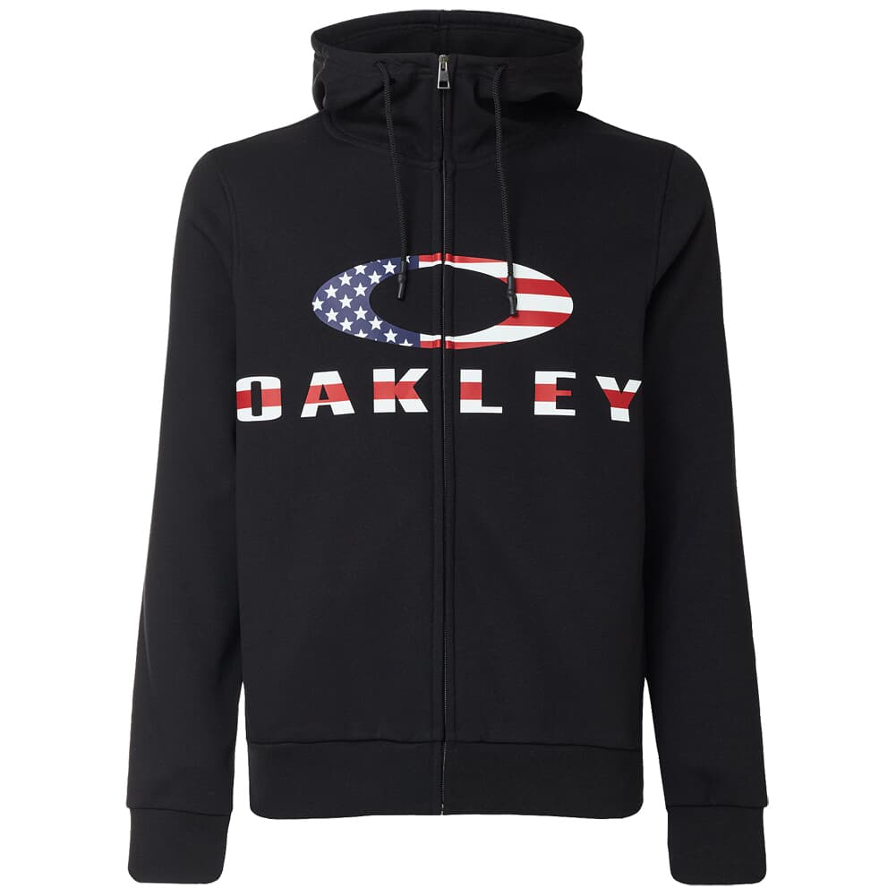 Oakley Bark FZ Hoodie Black/American Flag M 461643-01VM