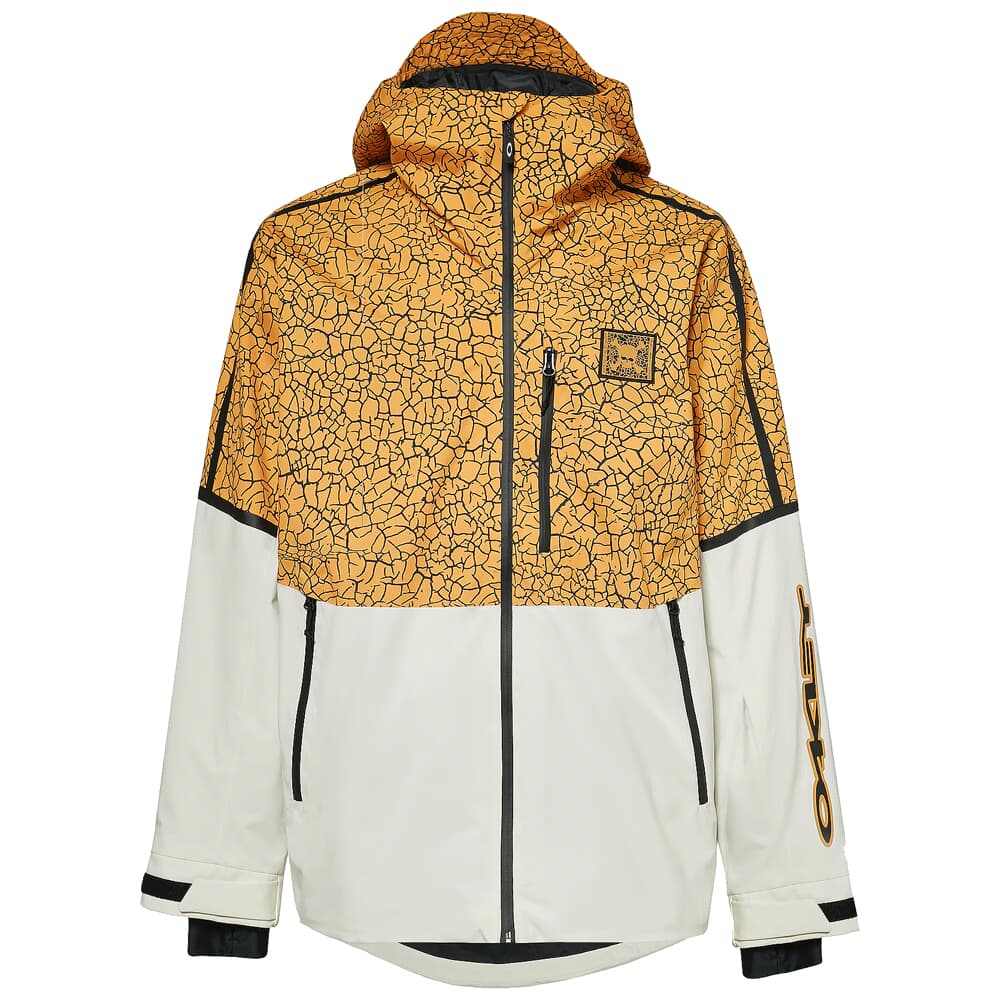 Oakley TC Gunn 2.0 RC Yellow Crackle Print/White Shell Jacket XXL FOA403429-9M5-XXL