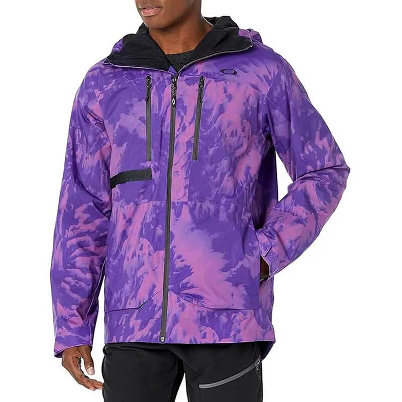 Oakley TC Earth Purple Mountain Tie-Dye Print Shell Jacket XXL FOA403437-9M3-XXL