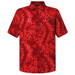 Oakley MTN Dye Woven Red Mountain Tie-Dye Print Shirt Large FOA403752-9M2-L