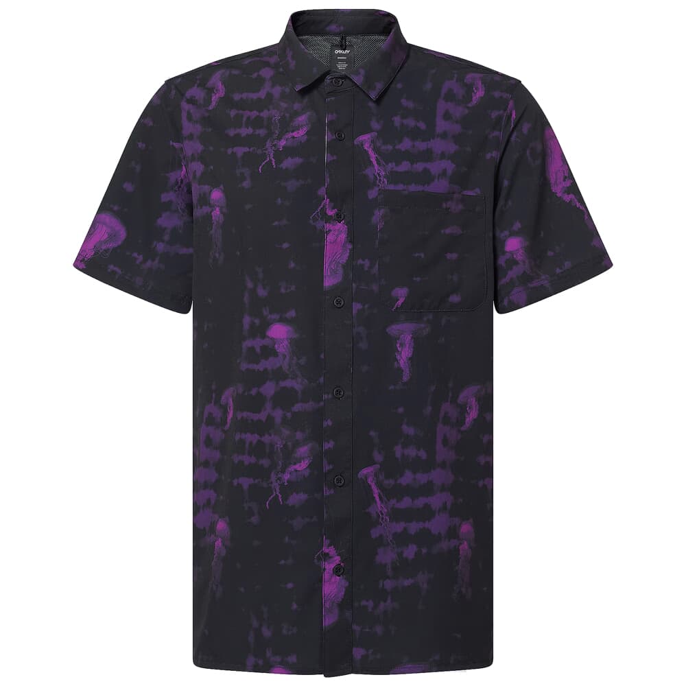 Oakley Jellyfish RC Black Jellyfish SS Button-Down Shirt FOA404291-9TC