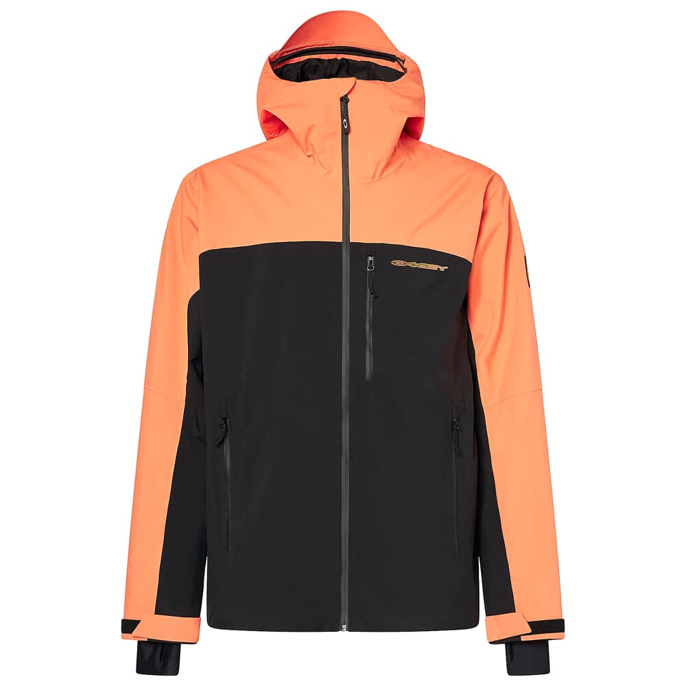 Like New Oakley TC Skull Reduct Blackout/Soft Orange Shell Jacket Large FOA404723-9YD-L- No MFR tags
