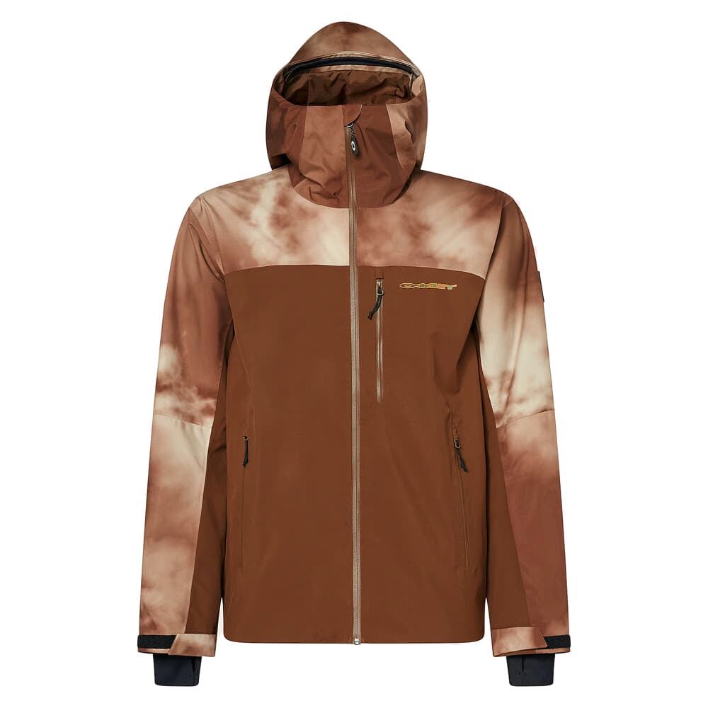 Oakley TC Skull Reduct Carafe/Brown Clouds Print Shell Jacket Small FOA404723-9YE-S