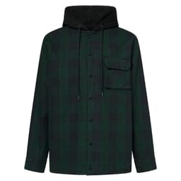 Oakley Bear Cozy Black/Green Check Hooded Jacket XXL FOA404860-9F2-XXL