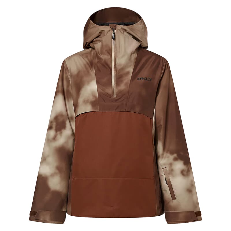 Oakley Holly Brown Clouds Print Anorak Jacket XXL FOA500124-9WQ-XXL