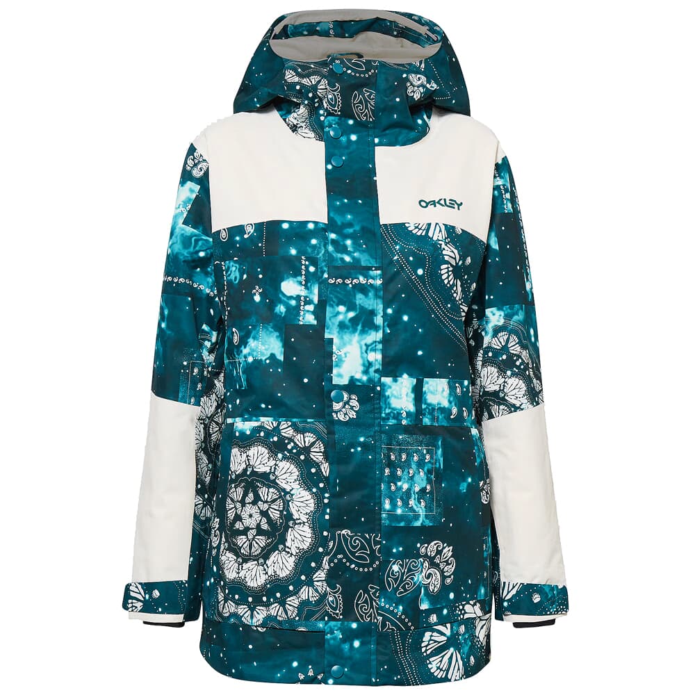 Oakley TC Aurora RC Insulated Green Bandana Print/White Insulated Jacket XXL FOA500278-9N4-XXL