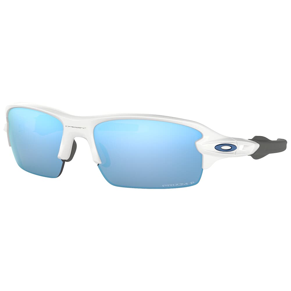 Oakley Flak Youth Fit Polished White w/PRIZM Deep Water Polarized Lenses OJ9005-0659