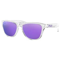 Oakley Frogskins XS Polished Clear w/Violet Iridium Lenses OJ9006-0353