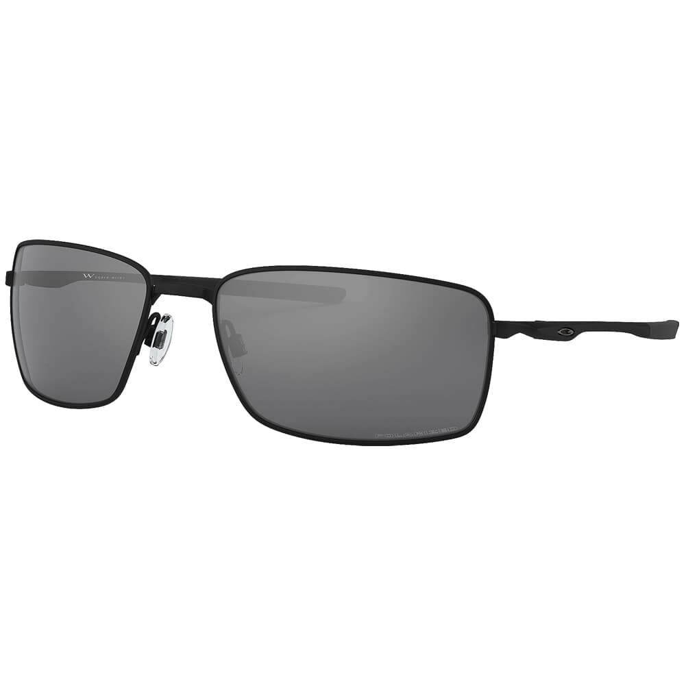 Oakley Square Wire Matte Black w/Black Iridium Polarized Lenses OO4075-05