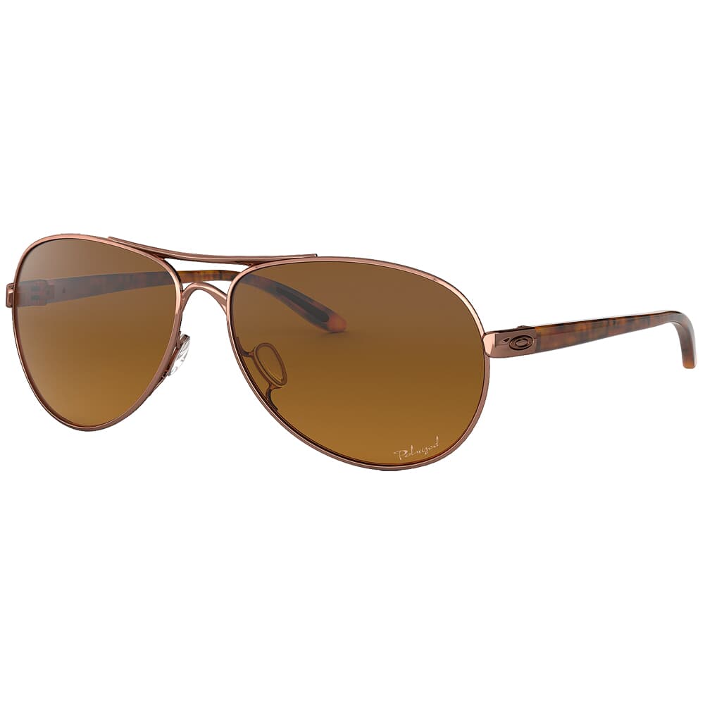 Oakley Feedback Rose Gold w/Brown Gradient Polarized Lenses OO4079-14