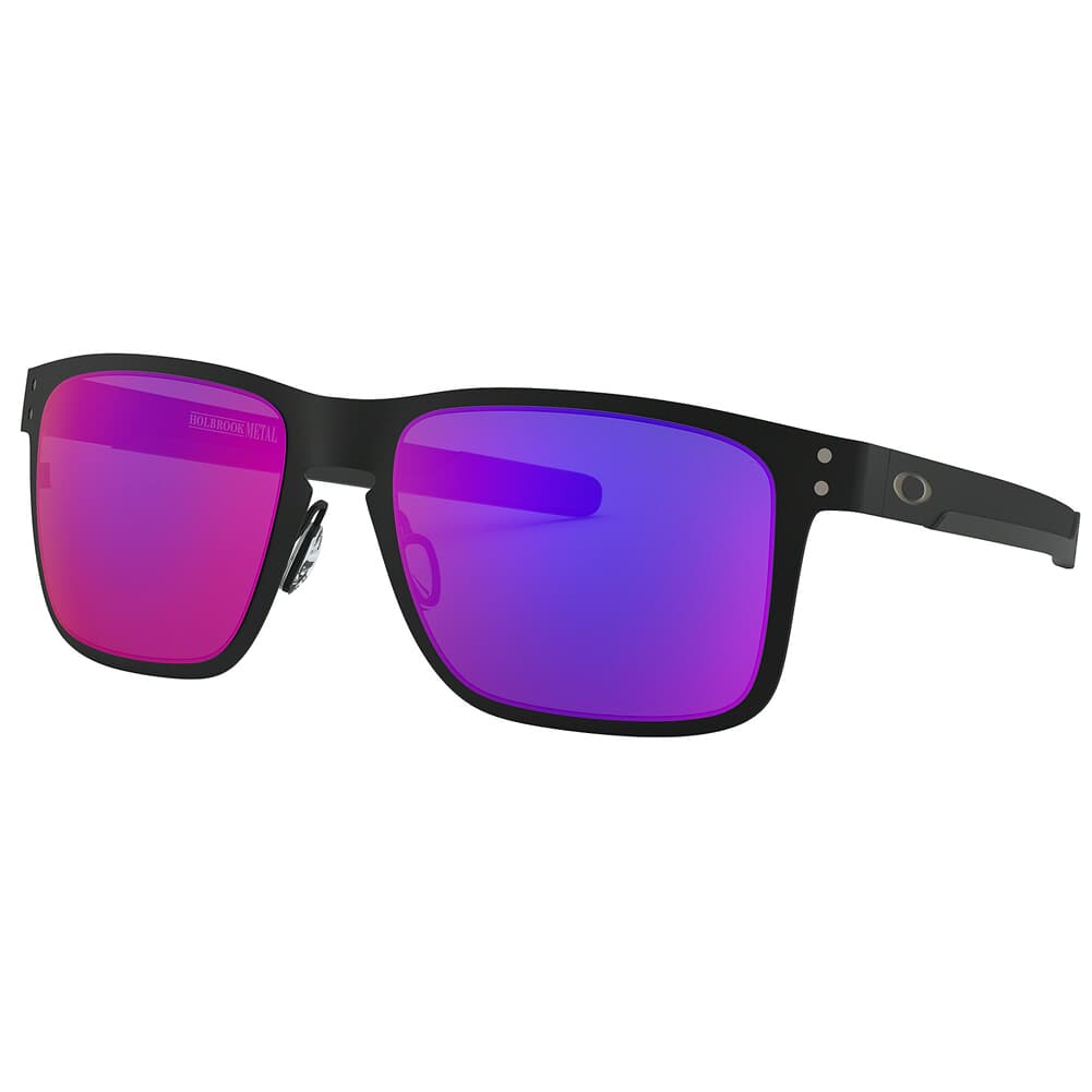 Oakley Holbrook Metal Matte Black w/Red Iridium Lenses OO4123-0255