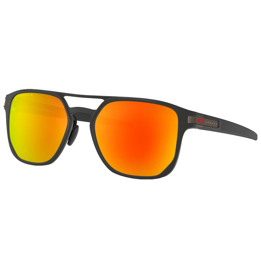 Oakley Latch Alpha Matte Black w/PRIZM Ruby Polarized Lenses OO4128-0553