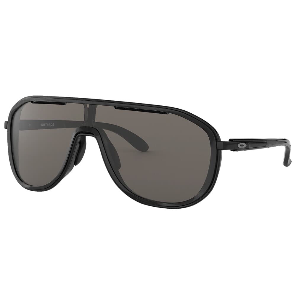 Oakley Outpace Black Ink/Polished Black w/Warm Grey Lenses OO4133-0126