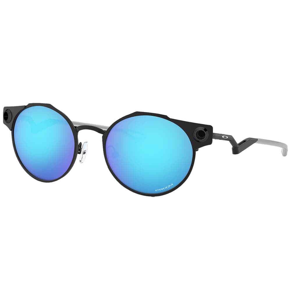 Oakley Deadbolt Satin Light Steel w/PRIZM Sapphire Lenses OO6046-0250